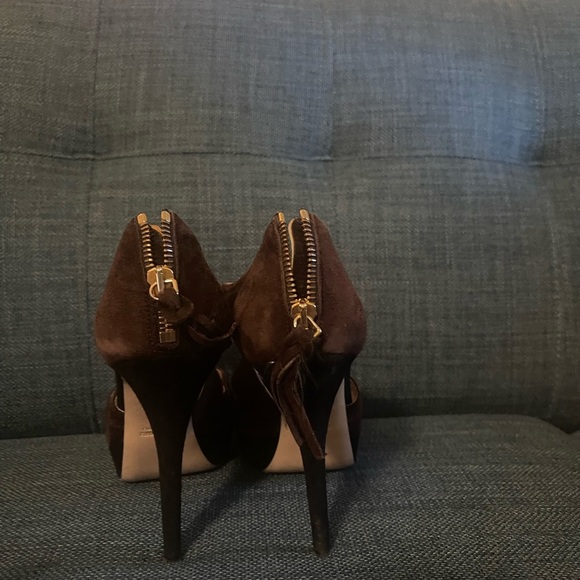 Miu Miu Dark Brown Strappy Heels - Picture 9 of 11